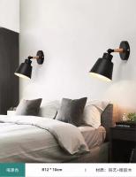 Lámpara De Pared Moderna Minimalista Nórdica En Madera Sólida Para Dormitorio Lámpara LED Macaron Creativa Para Sala De Estar Pasillo Y Cama - details 6