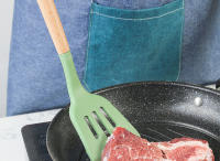Utensilios De Cocina Ecológicos De Silicona No Adherente Con Mango De Madera Espátula Para Hacer Huevos Y Cocinar Herramienta De Cocina - details 7