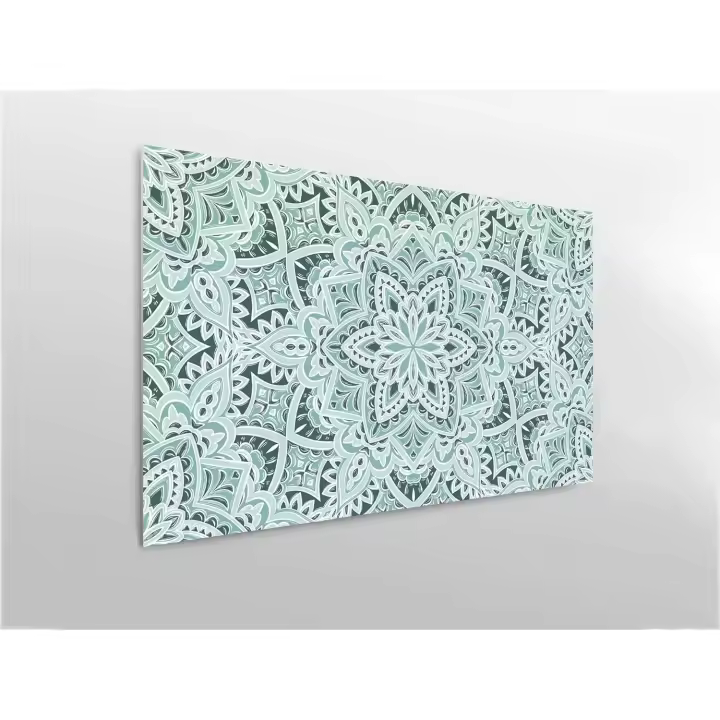 Cabecero Cama PVC Fondo Mandala Azul 115X60cm - Decorativo y Económico para Habitaciones - 1
