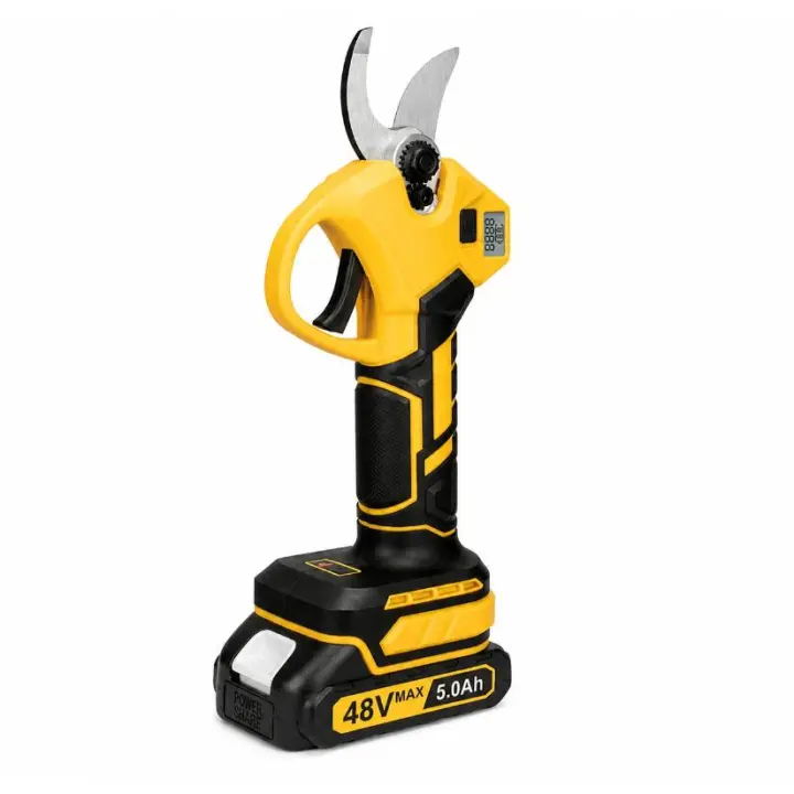 IPSDI Tijeras De Podar Electricas, 40mm Tijeras De Podar inalambrica,Con pantalla, 2 baterías de 48v 3000mAh - 1