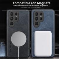Funda De Cuero Magnética Para Samsung Galaxy S26 S25 S24 S23 S22 S21 Ultra plus Shockproof Wireless Charging Compatible Con Magsafe - details 3