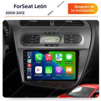 NaviFly Radio De Coche Inalámbrica 9 Pulgadas Con Wireless Carplay Y Android Auto Para Seat Leon 2 MK2 2005-2012 Reproductor Multimedia GPS Stereo Con Soporte Para Control Del Volante - details 1