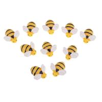 10pcs Miniatura De Abeja En Resina Para Adornos De Joyería De Teléfono DIY Ornamentos De Miniatura Para Jardín De Muñecas - details 0