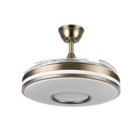 ABRILA ALTA GAMA Ventilador Dc Dani 59w 6980lm CUERO 4 Aspas desp.107d 3000-4000-6000k Control Remoto, Regulables intensidad, Memoria Y Temporizador Control de aire verano o invierno Incluye mando y dos tijas de 12,5 y 20 centímetros Calidad Garantizada - details 3