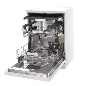 Whirlpool - Lavavajillas W7F HP43 de 60 cm y 15 cubiertos, Clase C, con tecnología 6TH SENSE y secado NaturalDry, ideal para familias numerosas y uso diario en cocina - 1