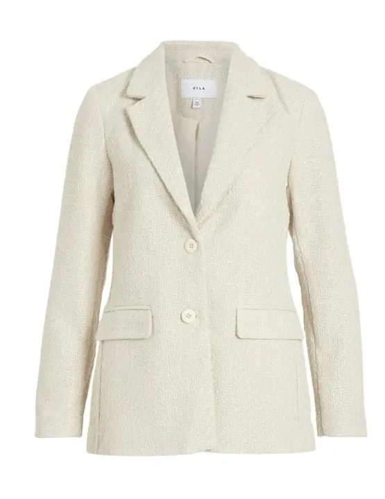 Chaqueta blazer Vila Emmi color crudo regular fit para mujer - 1