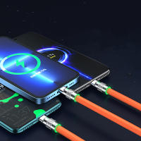 Cable De Carga Rápida 120W USB Tipo C Micro USB Silicone Líquido Para Huawei Samsung Compatible Con USB a Lightning Type-C - details 2