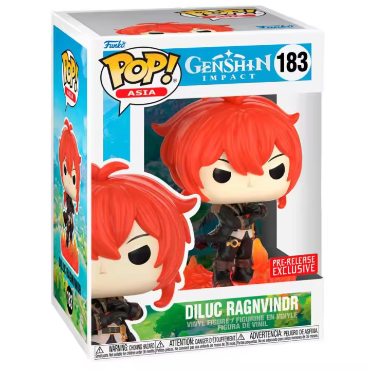 Figura Pop Genshin Impact 2 Diluc Ragnvindr - 1