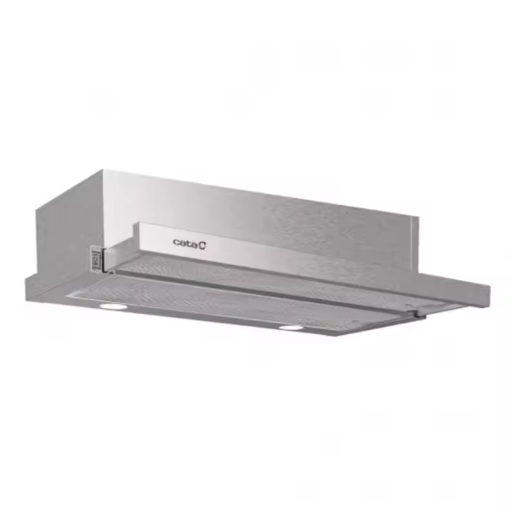 Campana Decorativa Integrada CATA EXTENDER 600 60cm 390m³/h Clase C Inox | 45dB, Niveles Extracción 2 - 1