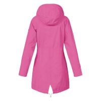 Chaqueta De Lluvia Para Mujer En Color Sólido Casual Impermeable Con Capucha Abrigo De Montañismo a Prueba De Viento De Polyester Y Spandex Cierre De Cremallera Estilo Regular Longitud Larga - details 25