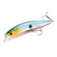 Señuelo De Pesca Flotante Minnow 1/2pcs Con Ojos 3D Crankbait Wobblers Artificial Plástico Duro Para Bass Pike Jerkbait Equipamiento De Pesca - details 7