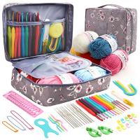FELE Kit De Inicio Para Crochet 59 Piezas Con Bolsa De Almacenamiento Herramientas Y Material De Yarn De Lana Para Principiantes - details 12