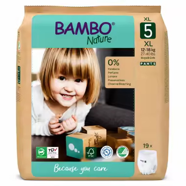 Bambo Nature Pants Entrenamiento Ecológicos Talla 5 (11-16 kg) 19 Uds – Autonomía, Comodidad y Cuidado Natural - 1