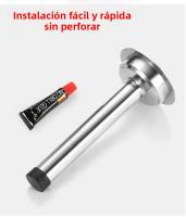 Parador De Puerta De Acero Inoxidable De Tamaño Extendido Con Punta De Goma Antideslizante Y Antiseña Protector De Pared Para Sliding - details 3