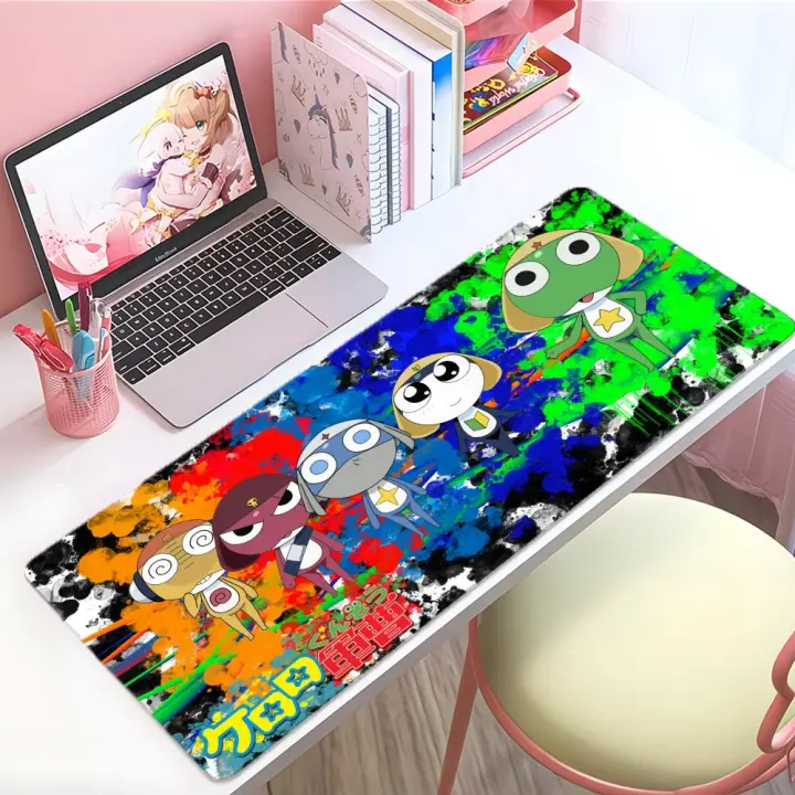 Alfombrilla De Ratón Grande Y Gruesa De Anime K-Keroro Gunsou Dibujos Animados Japoneses Con Borde Costurado Para Juegos Y PC - 1