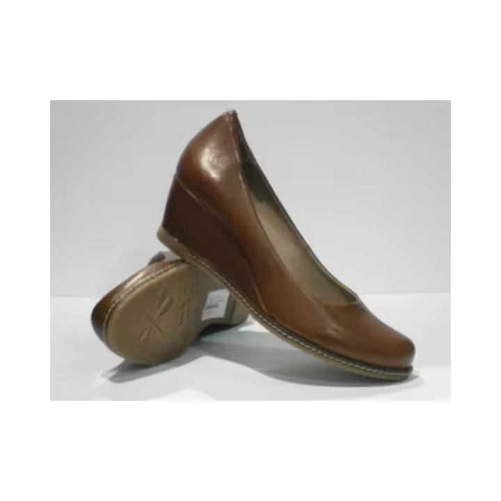 zapato de cuña de piel - 1