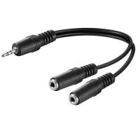 Banner - Cable divisor de audio estereo 2x Jack 3.5mm hembra a 3.5mm