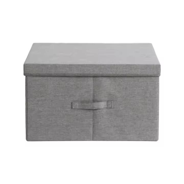 Caja De Almacenamiento Grande, Cajas De Almacenamiento con Tapas, Caja De Almacenamiento De Ropa, Caja Plegable De Tela - 1