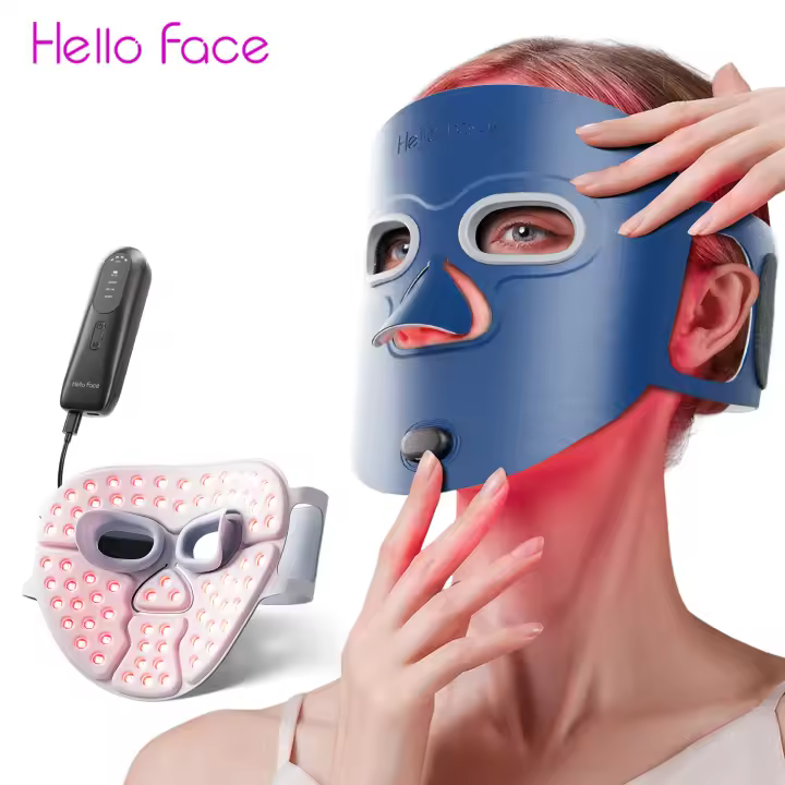 Máquina De Terapia De Luz Azul Hello Face M500S Con Luz Roja 630nm Luz De Infrarrojo 850 Luz Amarilla Luz Morada Para Cuidado De Rostro Y Cuello - 1