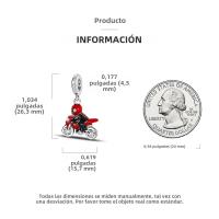 Encantos De Viaje Para Café Plata Charms Para Perros Y Gatos Corazón De Cuentas Adecuados Para Pulsera Original DIY Tendencia Clásica Vintage Romántica - details 196