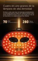 Máscara De Tratamiento Con Luz Roja LED Anti-Edad Flexible Y Suave Para Cuidado De La Piel 4 Colores Máscara De Terapia Fotónica Avanzada - details 11
