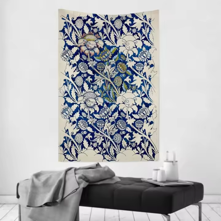 Tapiz De Decoración De Habitación William Morris Telas Colgantes Para Fiestas Y Ambientes Domésticos Diseño De Tela Impresión Estilo Jacquard Material Poliéster/Celulosa - 1