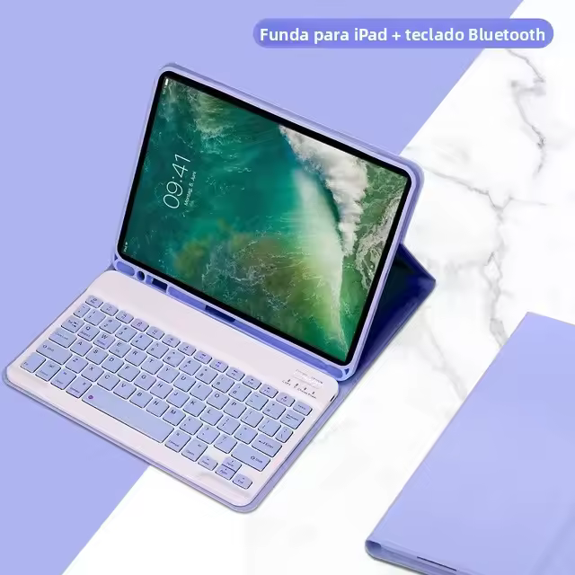 MOV Funda Para iPad 11 Generación 2025 Con Teclado Desmontable De Cuero Shockproof Anti-Dust Para iPad 10ta Generación 10.9 - 1
