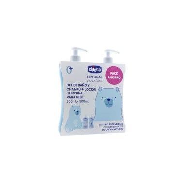 Pack Gel de Baño y Champú 500 ml + 500 ml Chicco – Limpieza suave y cuidado diario para tu bebé
