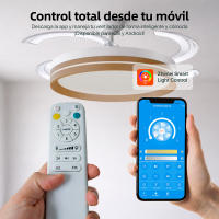 IOTOSTARK Ventilador de Techo con Luz LED Retráctil 106cm, 4 Aspas, Control por APP y Mando a Distancia, Potencia Total 66W, Temporizador, 6 Velocidades, 3 Temperaturas de Luz, Función Verano-Invierno, Silencioso, Negro IOTOSTARK-leduni - details 2