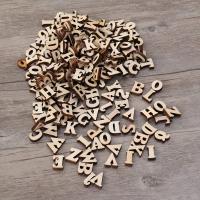 100Pcs Letras Y Números De Madera Para DIY Boda Fiesta Decoración Del Hogar Letras Inglesas A-Z No Pintadas Originales De China - details 4