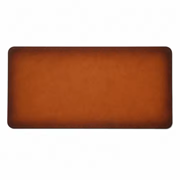 Tapete de Escritorio de Cuero Vacuno Auténtico Hecho a Mano – Protector de Mesa para Ordenador, Teclado y Ratón – Alfombrilla de Escritorio Grande 60 x 30 cm – 3JCUT Colección Origen - 1