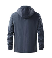 Chaqueta De Corrida Para Hombres Impermeable Y a La Viento Con Capucha Ligera Y Transpirable Ropa De Escalada Y Pesca - details 14