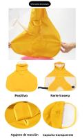 Ropa Impermeable Para Perros Ropa De Invierno Con Capucha Adecuada Para La Estación Lluviosa Disponible En Amarillo Talla Única - details 2
