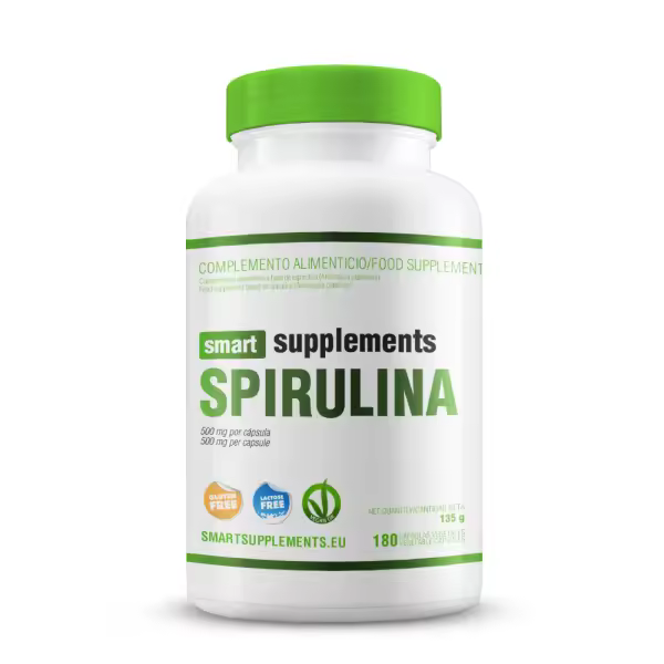 Espirulina 500mg - 180 Cápsulas vegetales Smart Supplements - 1