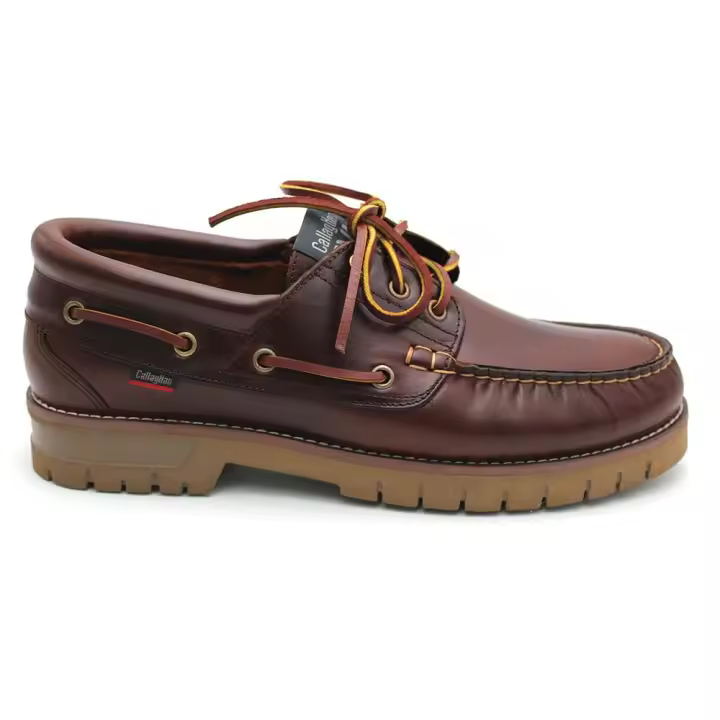 Callaghan 12500 Zapato náutico callaghan de hombre con cierre de cordones y suela de goma. de piel. para caballero - 1