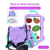 Estuche Protector Para Tableta Samsung Galaxy Tab A9 A11 plus A7 Lite A8 A9 A11 a Prueba De Golpes Y Lavable Con Soporte De Doble Ángulo Y Asa. Adecuado Para Niños. - details 0