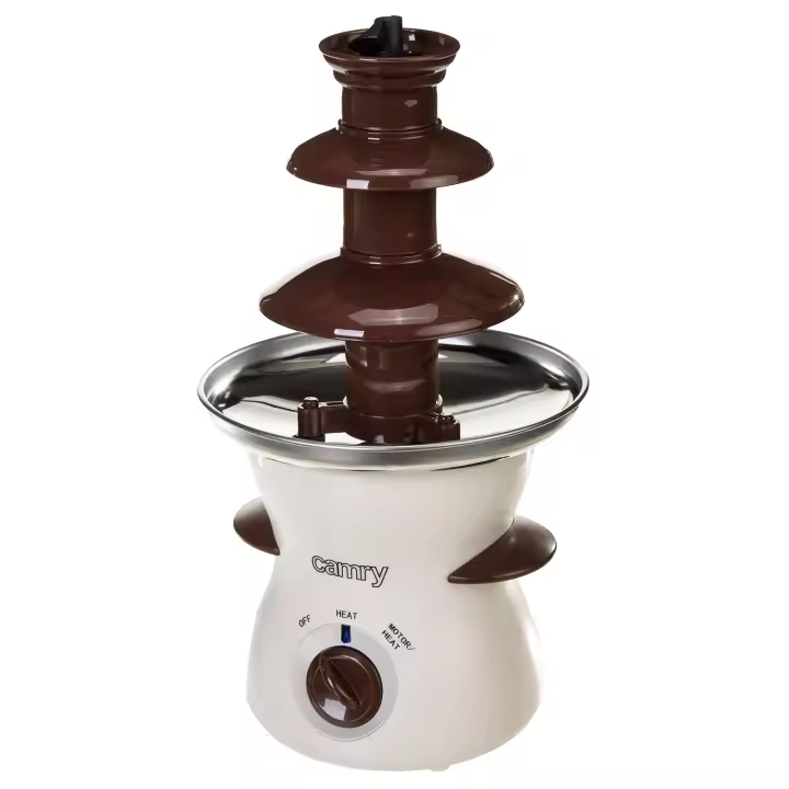 Camry CR 4457 Fuente Chocolate Eléctrica, Cascada 3 Niveles, Capacidad 0,5 Kg Chocolate, 60º C, 190 W, Blanco - 1