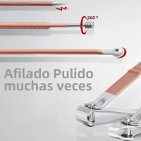 Nuevo Set De Tijeras Para Uñas En Rosa Oro Y Negro Herramientas De Belleza Para Pedicura Kit De Cuidado De Uñas De Acero Inoxidable - details 4