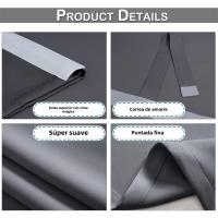 Cortinas De Puerta Negras Aislantes Térmicas Con Encaje Cortinas De Ventana Modernas De 1 Panel Autoadhesivas Para Puerta Francesa - details 21