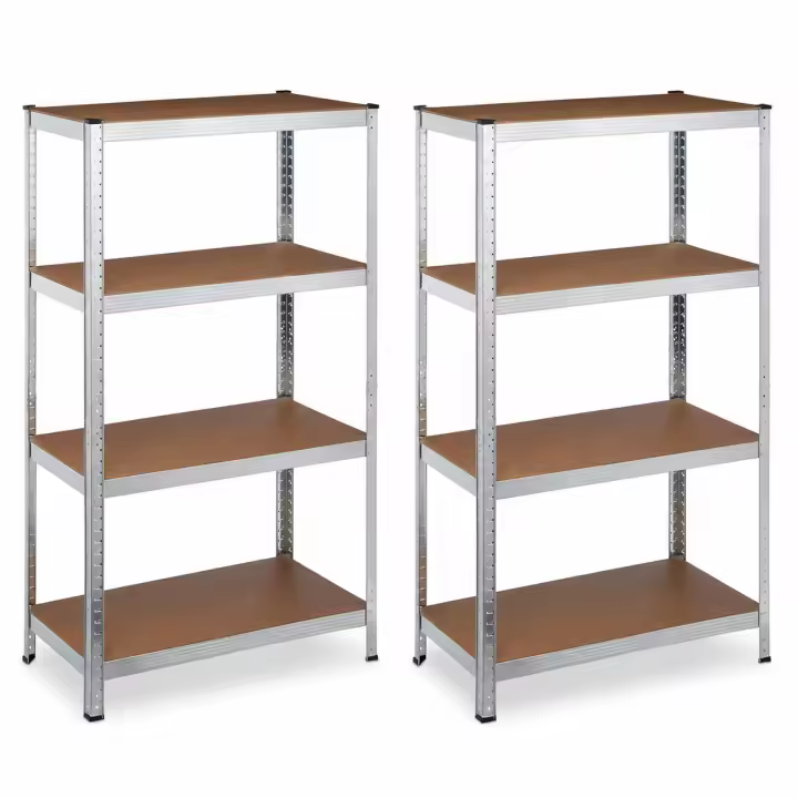 Estantería Mikomika con 5 Baldes - Capacidad de 875 kg, 183 cm de Altura, 91 cm de Ancho y 46 cm de Profundidad - Estructura de Acero Galvanizado, Perfecta para Cocina, Oficina, Garaje y Más (NAVE-001 2790 D1) - 1