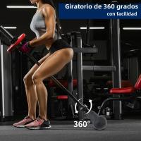 1pc Silicone Barbell Landmine Attachment Para Barras De 2 Pulgadas Con Giradiscos De 360° Para Muay Thai Squats Rows & Presses - details 0