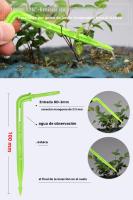 Kit De Riega Por Goteo Micro 50PCS Verde Con Emisores Para Caña De 3/5mm Para Jardín Bonsái Ahorro De Agua Y Eficiencia - details 1