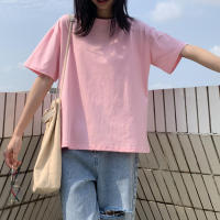 Camiseta De Algodón Y2K Para Mujer Estilo Gótico Básico En 6 Colores Sólidos Camiseta Casual De Manga Corta Apparel De Calle - details 4
