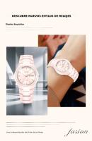 Reloj De Cuarzo Para Mujer LIGE Nueva Moda Cerámica Impermeable Con Calendario Elegante Reloj De Pulsera Con Caja - details 2