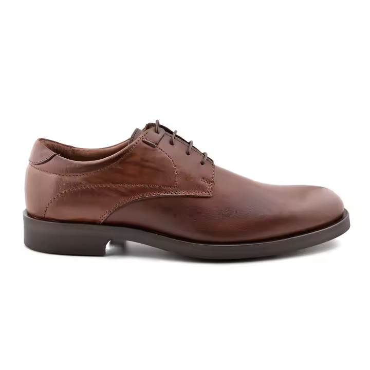 Zapatos Marrones de Piel Casual - Textil | Botines de Tacón - 1