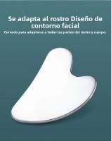 Tablero De Guasha En Forma De Corazón De Acero Inoxidable Herramienta De Masaje Facial Para Eliminar Acné Accesorio De Cuidado De La Piel Beauty Гуаша Скребок - details 5