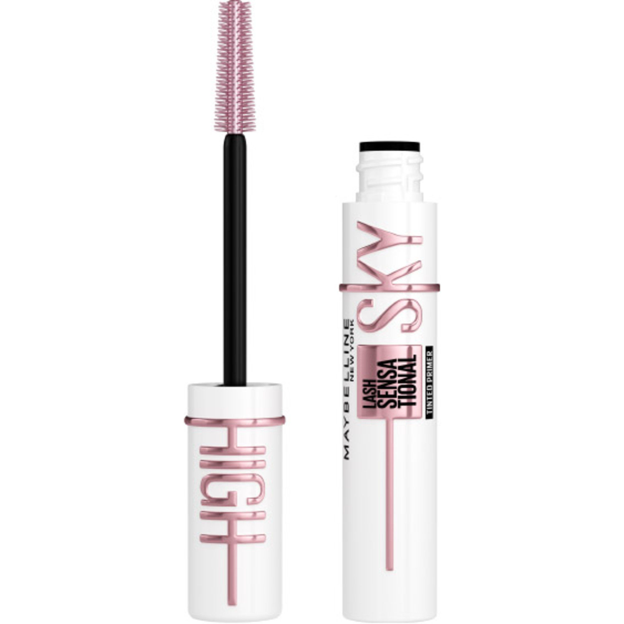 Maybelline New York | Lash Sensational Sky High Primer con Color negro, con Ceramida y Pro-Vitamina B5, para unas pestañas con Longitud sin Límites y más cuidadas.