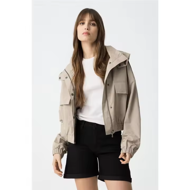 Chaqueta Bomber Meumeu Tiffosi Beige - 1