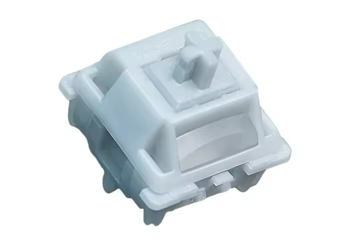 Gateron Smoothie Silver Switch Lineal Plata Para Teclado Mecánico Gaming Pre Lubed Full POM SMD 45g MX Stem - 1