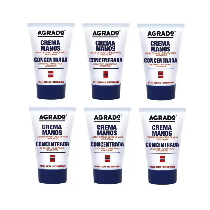 Agrado Crema de Manos Concentrada Pieles Secas y Estropeadas - 50ml . PACK DE 6 UNIDADES - 1